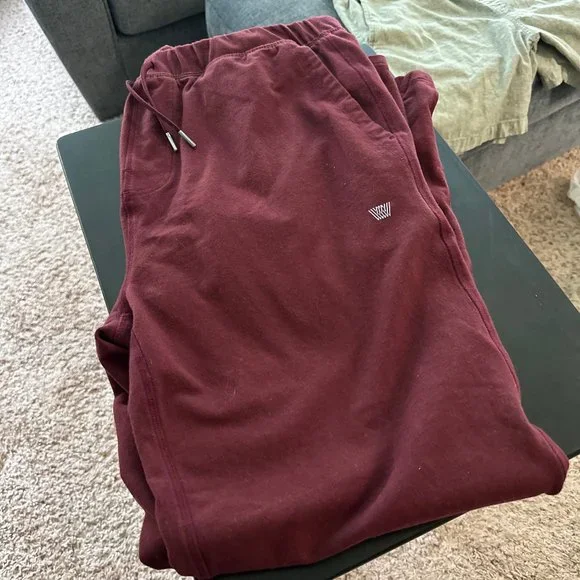 Men's XL Mack Weldon Ace Sweatpant WINE STAIN - Picture 5 of 6
